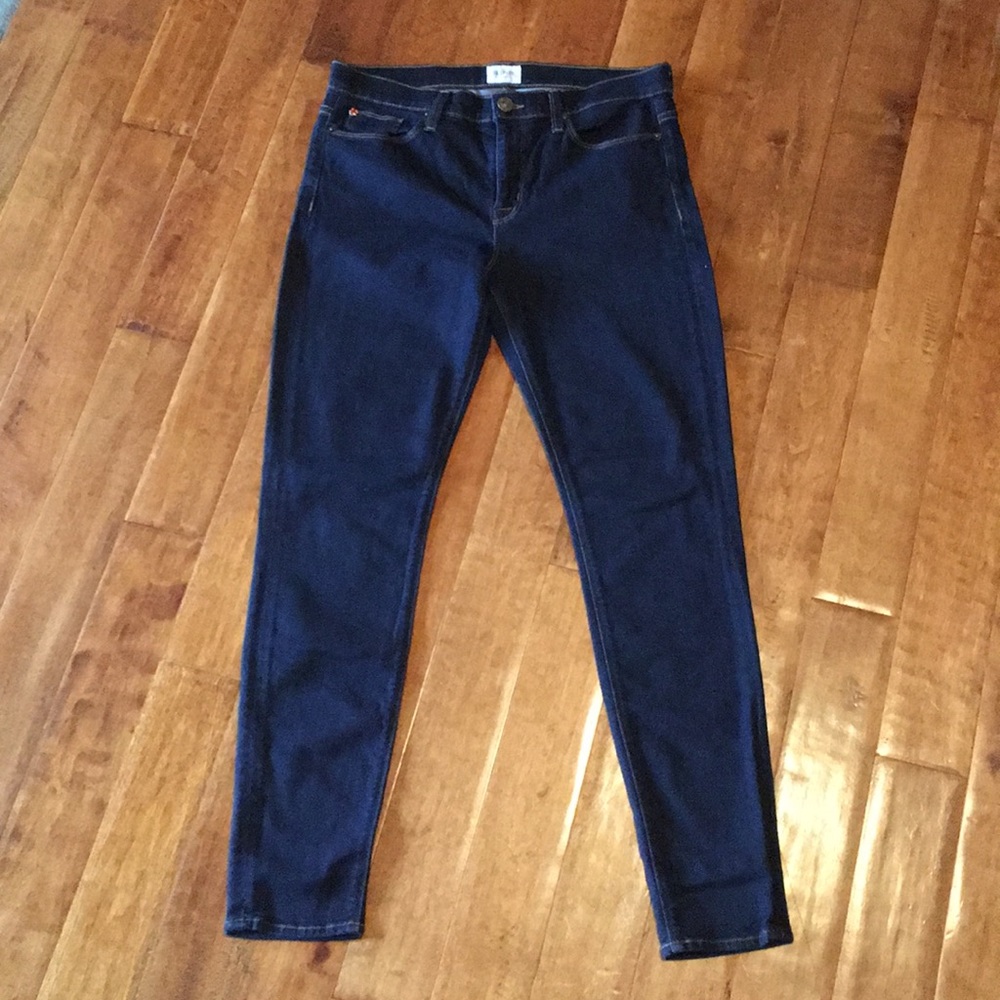Hudson dark blue skinny jeans, sz 29